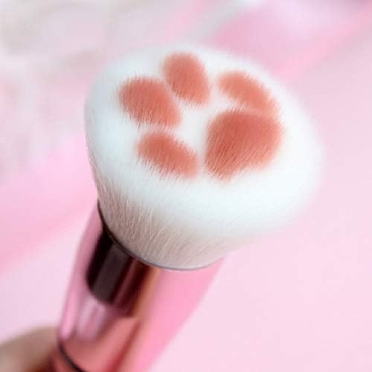 Πινέλο Για Μακιγιάζ Cat Paw A Ροζ-Λευκό