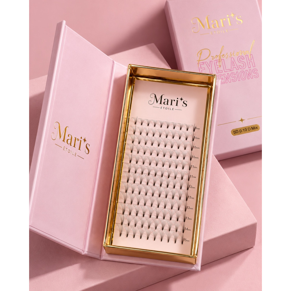 Maris Etoile Lash Extension 5D 0,10 Thickness D Curl Mix